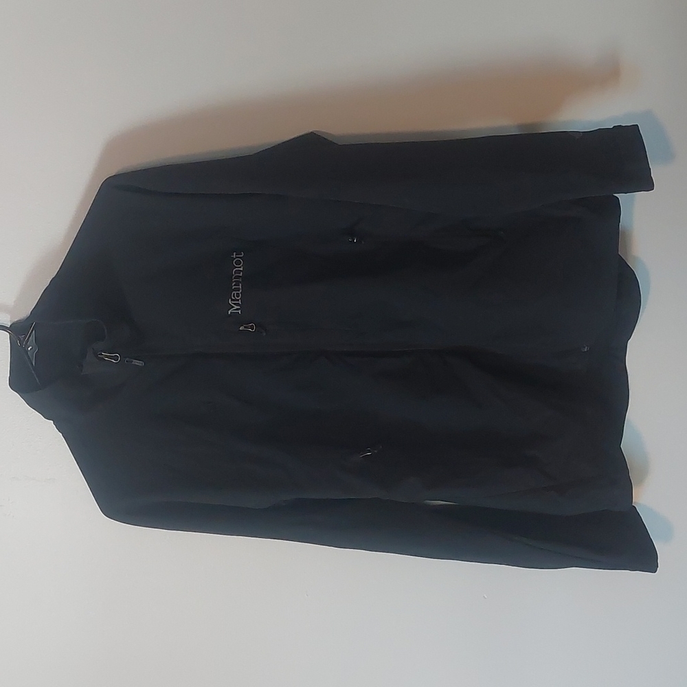 Black Marmot Soft Shell Stretch Jacket, Men's Medium